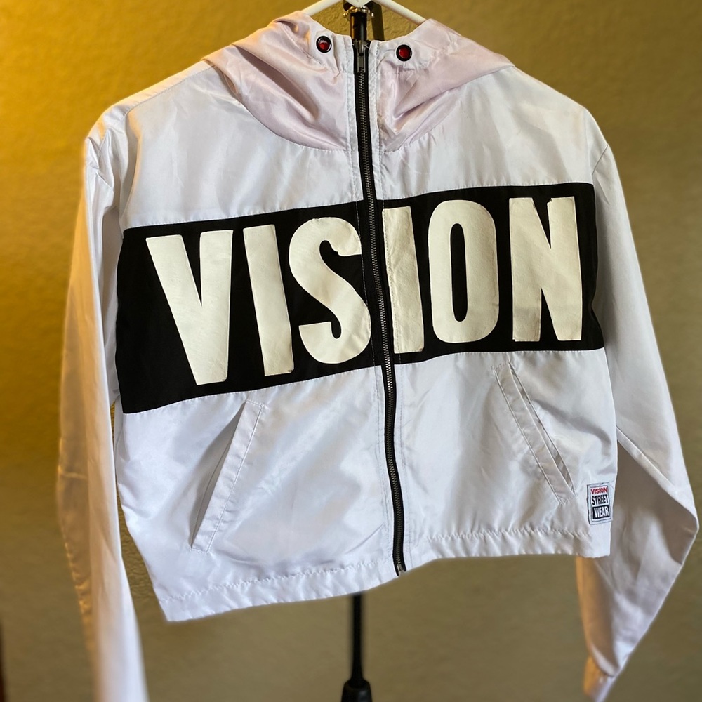 Y2K Vision Streetwear Crop Windbreaker
